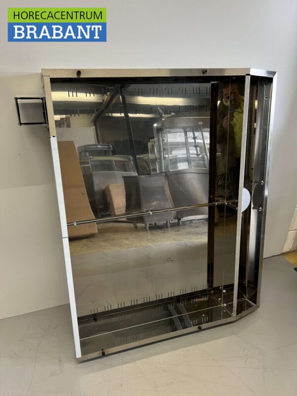 Hotte aspirante Moretti en acier inoxydable Hotte pour four à pizza 132,5 x 109 cm Horeca – Image 3