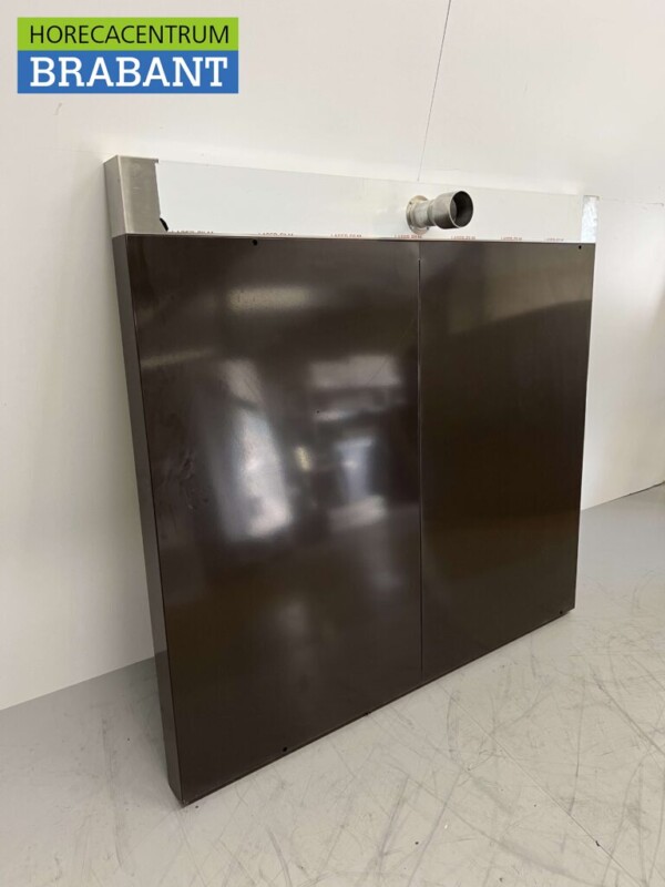 Hotte aspirante Moretti en acier inoxydable Hotte pour four à pizza 134 x 145,5 cm Horeca – Image 2