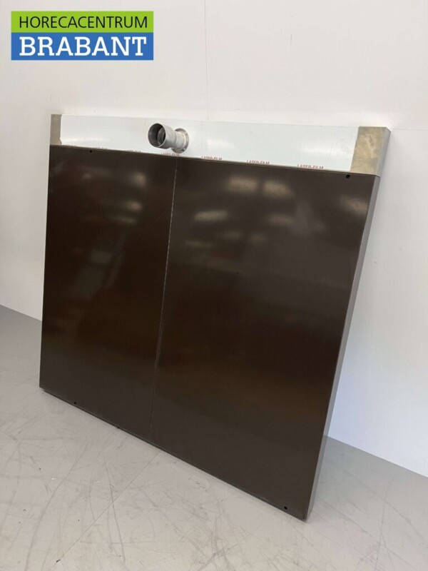 Hotte aspirante Moretti en acier inoxydable Hotte pour four à pizza 134 x 145,5 cm Horeca – Image 3