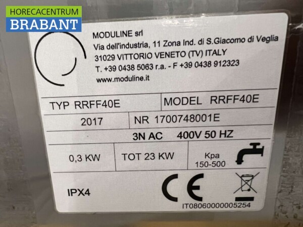 Acier inoxydable Moduline RRFF40E Armoire de régénération Four de régénération XXL 400V Horeca – Image 6