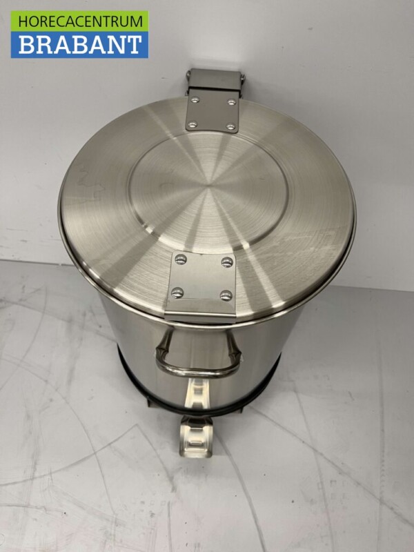 Poubelle en acier inoxydable avec commande au pied 50 litres Restauration – Image 4
