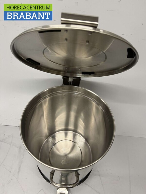 Poubelle en acier inoxydable avec commande au pied 50 litres Restauration – Image 5