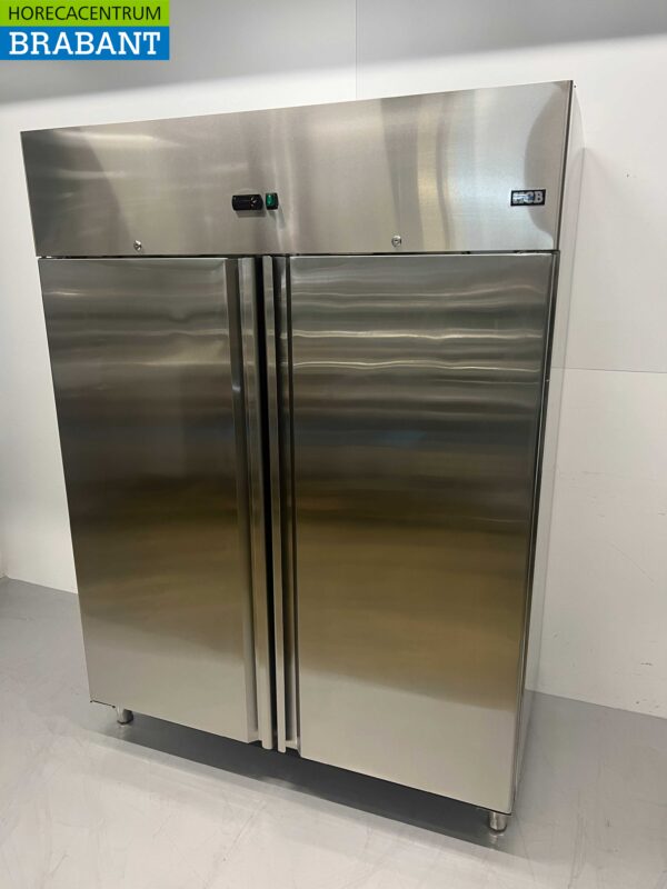 Acier inoxydable Double porte 2 portes Congélateur Monobloc 1350 litres 230V Horeca – Image 2