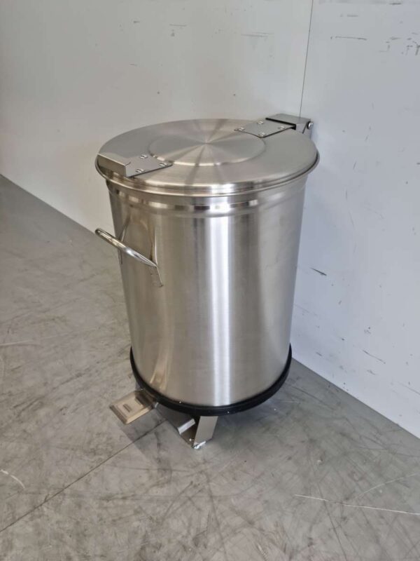 Poubelle Saro en acier inoxydable avec pédale 50 litres Restauration – Image 2