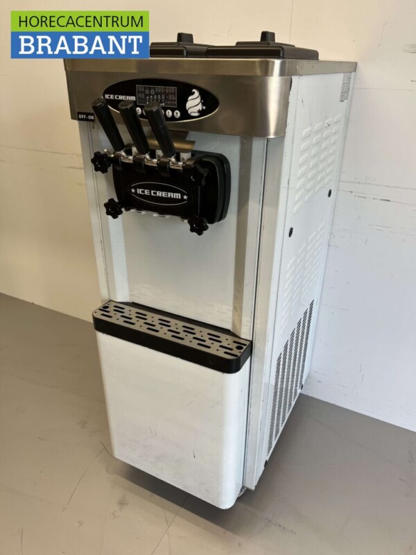 Acier inoxydable Machine à glace mobile 2 parfums 230V Horeca – Image 2