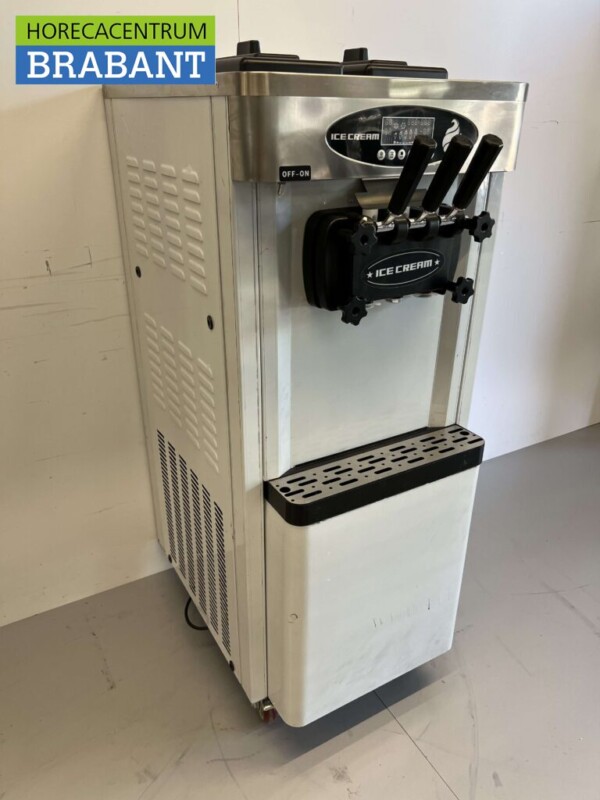 Acier inoxydable Machine à glace mobile 2 parfums 230V Horeca – Image 3