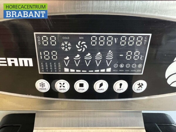 Acier inoxydable Machine à glace mobile 2 parfums 230V Horeca – Image 4