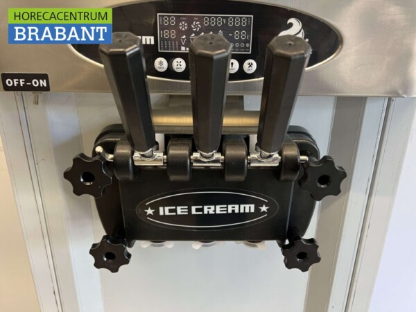 Acier inoxydable Machine à glace mobile 2 parfums 230V Horeca – Image 5