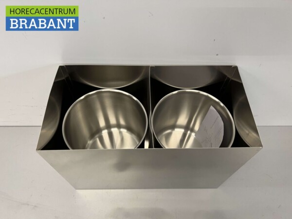 Sauce Bar en acier inoxydable Double pompe à sauce Distributeur de sauce 2 x 4 litres Horeca – Image 5