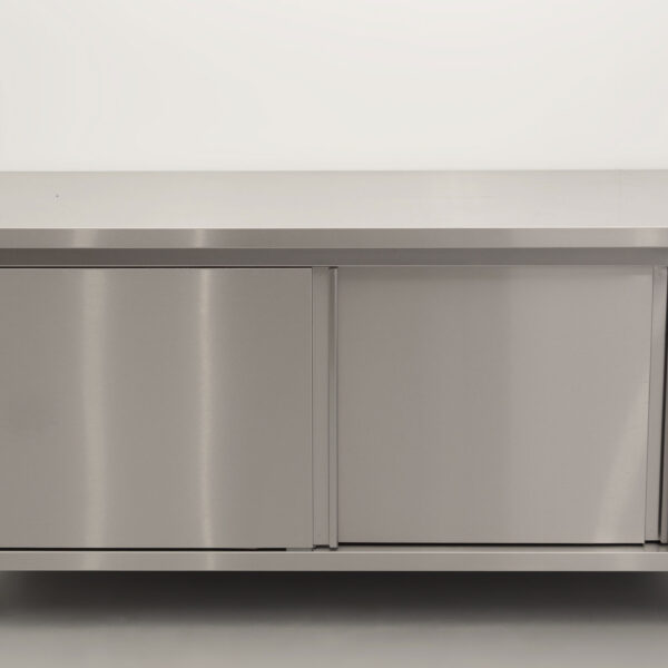 Acier inoxydable HCB Armoire chauffante pour assiettes 2 portes coulissantes Premium-line 160 cm Horeca