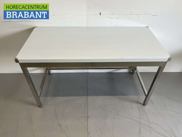 HCB Table de travail en acier inoxydable Basic-line 150 x 70 x 85 cm Horeca – Image 2