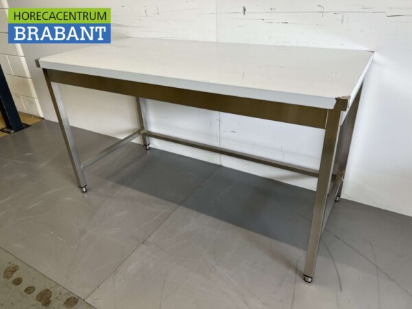 HCB Table de travail en acier inoxydable Basic-line 150 x 70 x 85 cm Horeca – Image 4