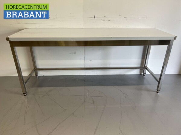 Table de travail en acier inoxydable Basic-line 200 x 60 x 85 cm Restauration