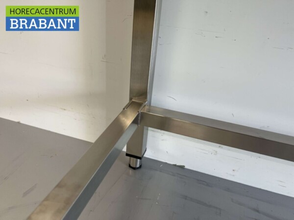 Table de travail en acier inoxydable Basic-line 200 x 60 x 85 cm Restauration – Image 6