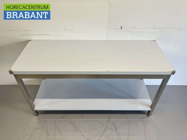 Table de travail en acier inoxydable Basic-line 160 x 60 x 85 cm Horeca – Image 4