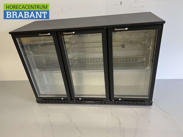 Glacière de bar Backbar Portes pliantes en verre 337 litres 135 cm 230V Horeca