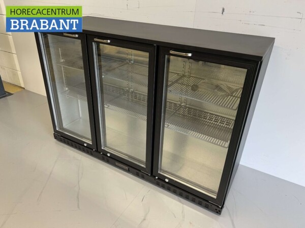 Glacière de bar Backbar Portes pliantes en verre 337 litres 135 cm 230V Horeca – Image 2
