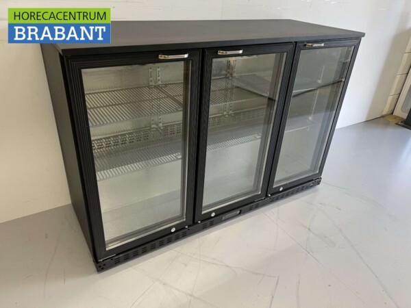Glacière de bar Backbar Portes pliantes en verre 337 litres 135 cm 230V Horeca – Image 3