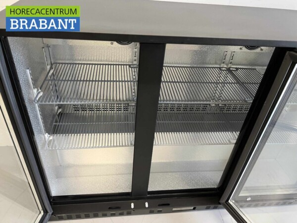 Glacière de bar Backbar Portes pliantes en verre 337 litres 135 cm 230V Horeca – Image 4
