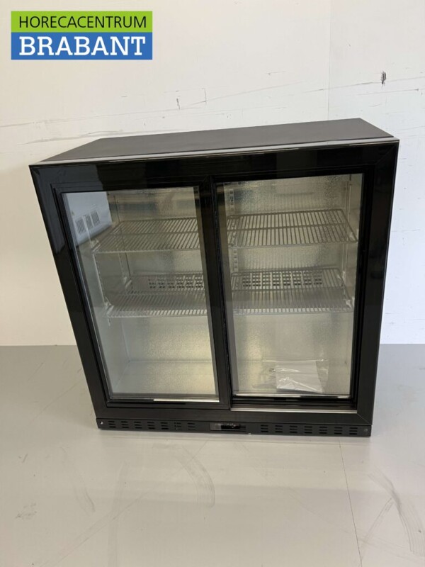 Backbar Bar Cooler Portes coulissantes en verre 218 litres 90 cm 230V Horeca