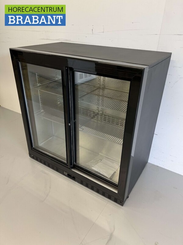 Backbar Bar Cooler Portes coulissantes en verre 218 litres 90 cm 230V Horeca – Image 2