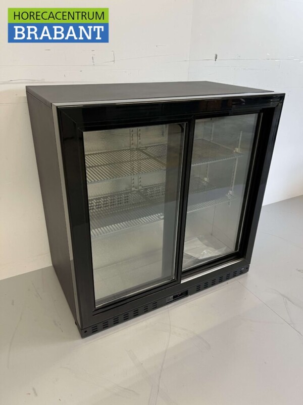 Backbar Bar Cooler Portes coulissantes en verre 218 litres 90 cm 230V Horeca – Image 3