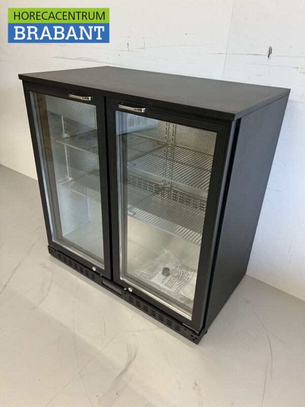 Backbar Bar Cooler Portes en verre pliantes 218 litres 90 cm 230V Horeca – Image 2