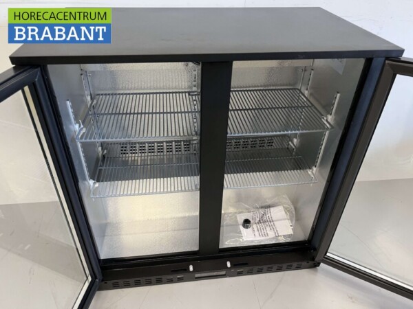 Backbar Bar Cooler Portes en verre pliantes 218 litres 90 cm 230V Horeca – Image 4