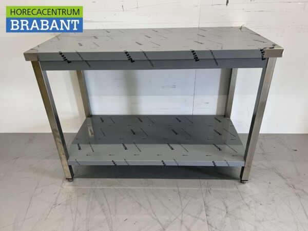 Table de travail en acier inoxydable Premium-line 120 x 60 x 85 cm Restauration