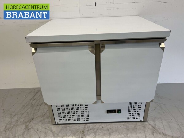 Établi réfrigéré en acier inoxydable 2 portes 90 cm 230V Horeca