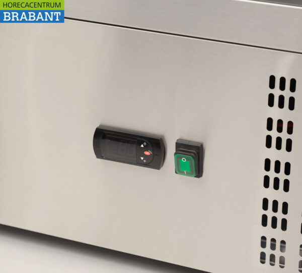 Acier inoxydable HCB Établi réfrigéré 2 portes 90 cm 230V Horeca – Image 6