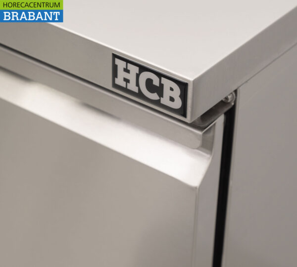 Acier inoxydable HCB Établi réfrigéré 2 portes 90 cm 230V Horeca – Image 7