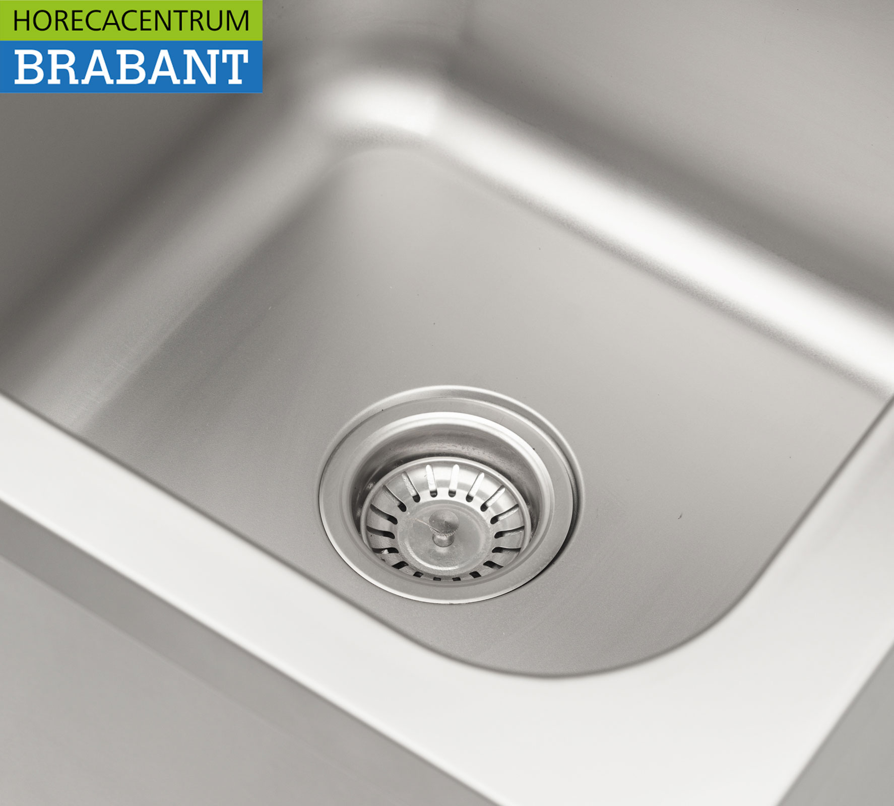 HCB Évier double en acier inoxydable Évier à bec verseur combi Robinet 50.5 cm Horeca – Image 8