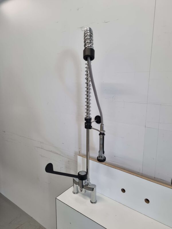 Monolith Douche de pré-rinçage Robinet de rinçage Commande par coude Mains libres Double trou Horeca – Image 2