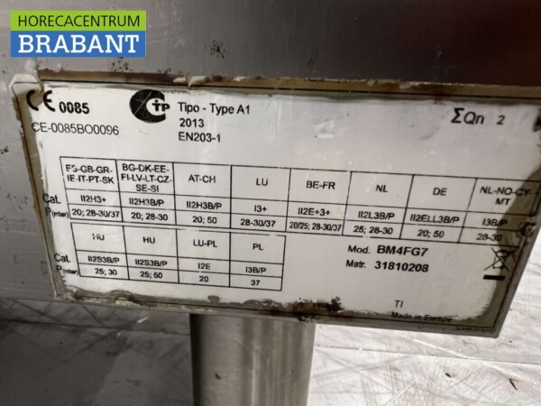Bain marie en acier inoxydable Tecnoinox 1/1 GN GAS Horeca – Image 5