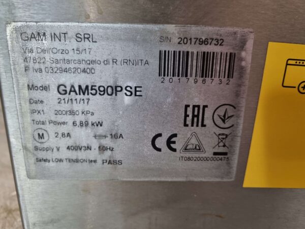 Pompe de vidange en acier inoxydable GAM pour lave-vaisselle 400V Horeca – Image 7