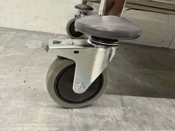 Chariot de service en acier inoxydable 4 étages 95 cm Horeca – Image 4