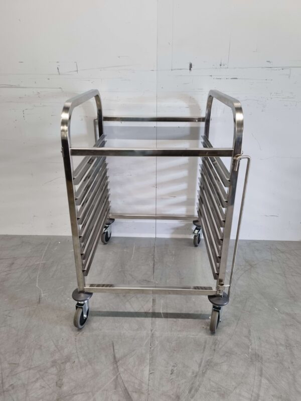 Chariot en acier inoxydable 6 x 2/1 GN gastronorm 95 cm Horeca