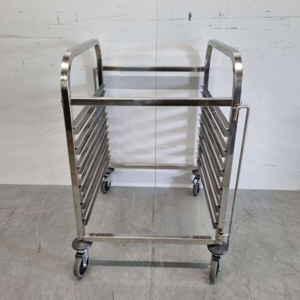 Chariot en acier inoxydable 6 x 2/1 GN gastronorm 95 cm Horeca