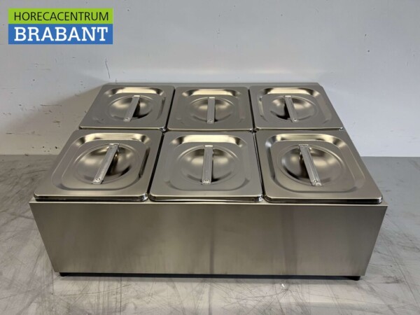 Support de plateau GN en acier inoxydable 6 x 1/6 gastronorme GN 50 cm Horeca