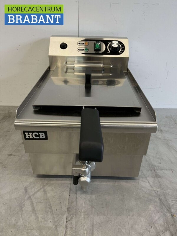 Friteuse en acier inoxydable 13 litres Vanne de vidange 230V Horeca