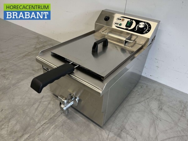 Friteuse en acier inoxydable 13 litres Vanne de vidange 230V Horeca – Image 2