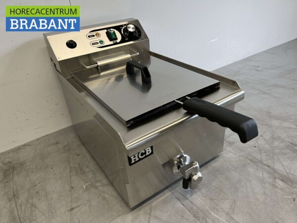 Friteuse en acier inoxydable 13 litres Vanne de vidange 230V Horeca – Image 3