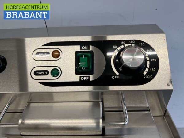 Friteuse en acier inoxydable 13 litres Vanne de vidange 230V Horeca – Image 4