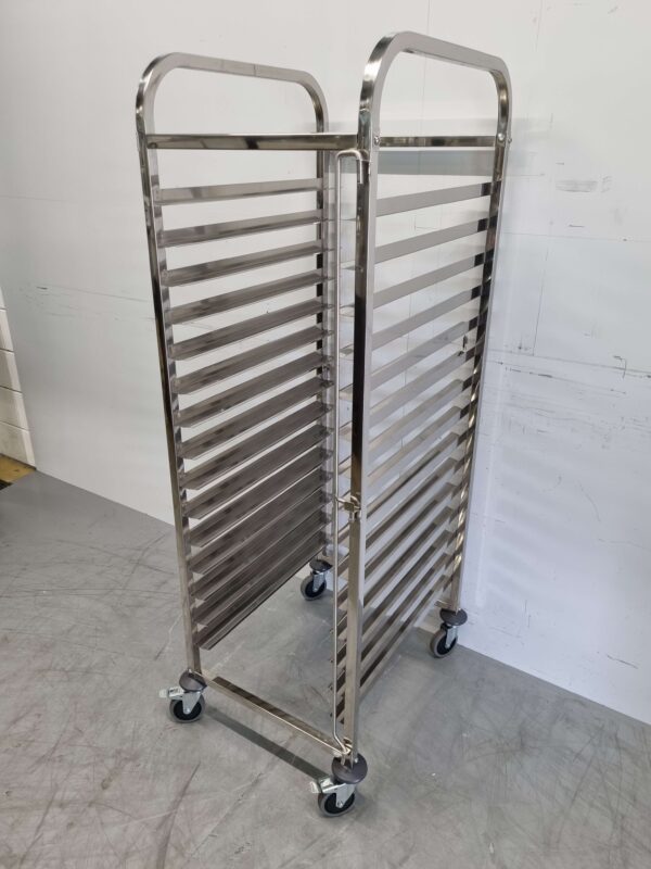 Chariot Regal en acier inoxydable 15 x 47/66 cm Horeca – Image 3