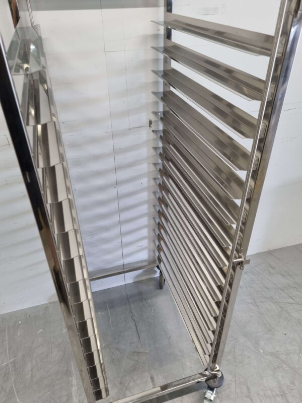 Chariot Regal en acier inoxydable 15 x 47/66 cm Horeca – Image 4