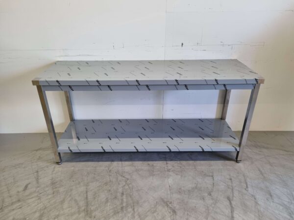 Table de travail en acier inoxydable Premium-line 180 x 60 x 85 cm Restauration