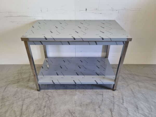 Table de travail en acier inoxydable Premium-line 120 x 70 x 85 cm Restauration
