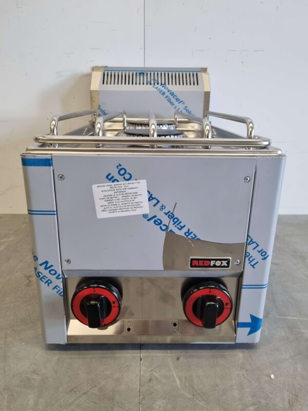 Acier inoxydable RedFox Plaque de cuisson à 2 feux encastrable Plaque de cuisson à gaz 33 cm GAS Horeca – Image 4