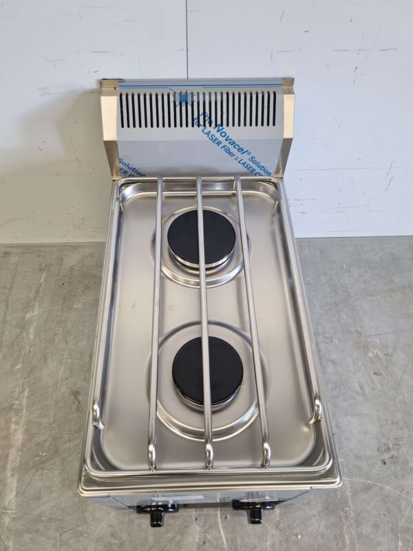 Acier inoxydable RedFox Plaque de cuisson à 2 feux encastrable Plaque de cuisson à gaz 33 cm GAS Horeca – Image 5